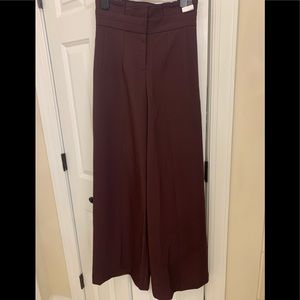 New York and Co Seventh Avenue Design studio maroon wide leg pant